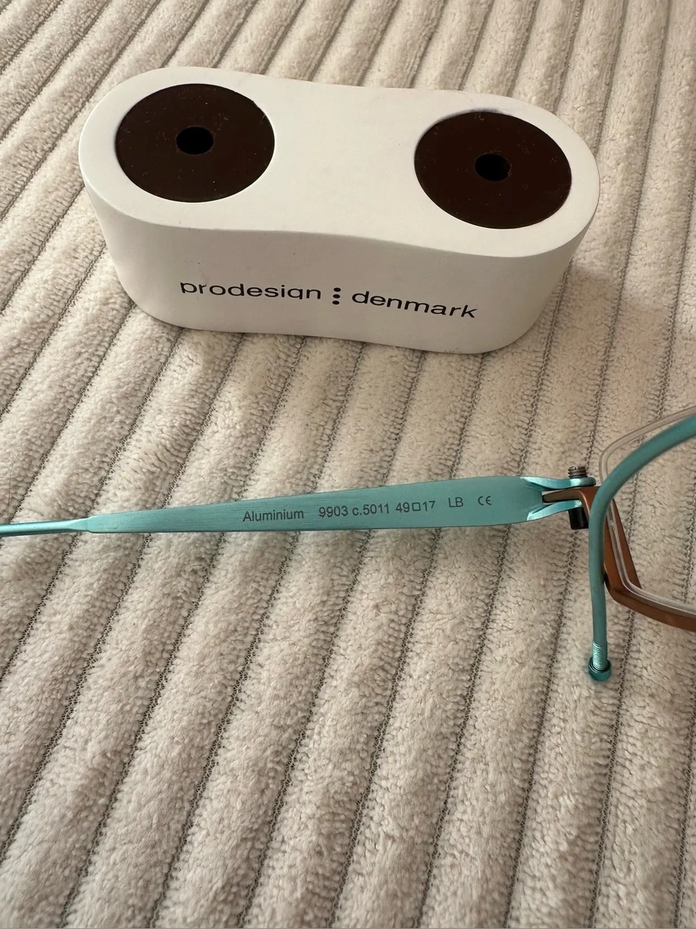 Gail Spence for Pro Design  Eyeglasses aluminum Brown & Turquoise